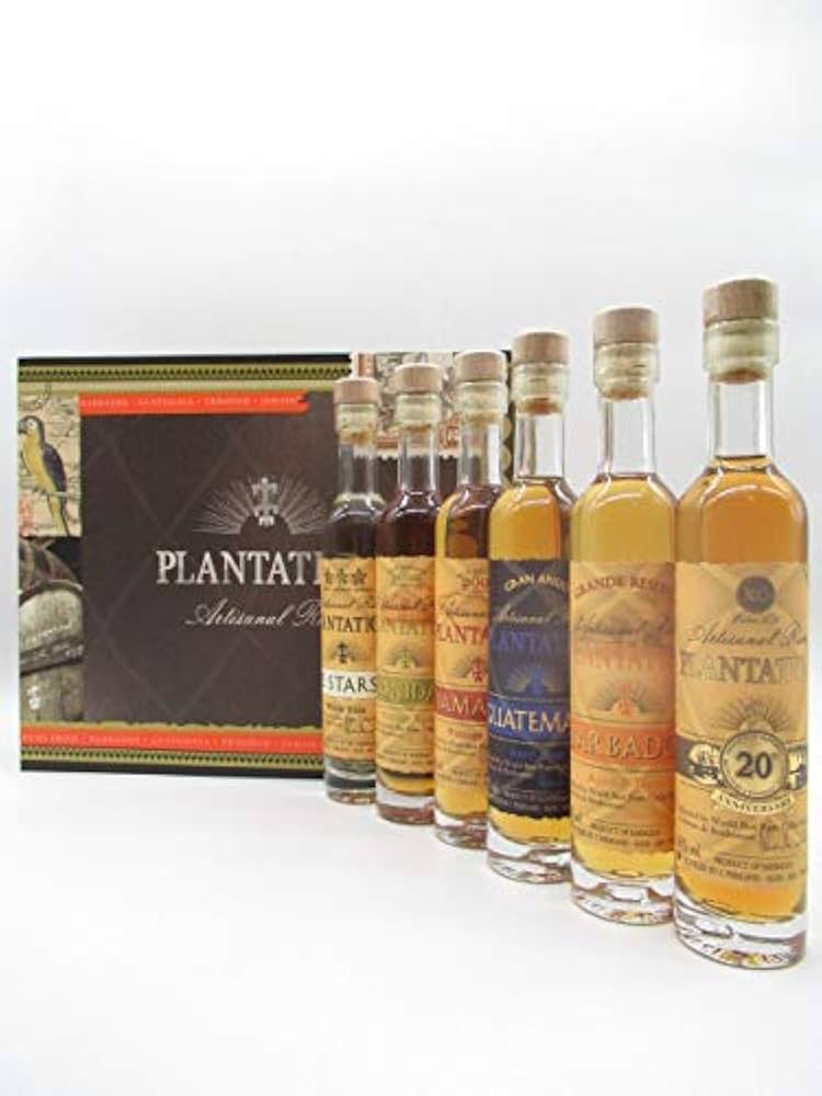 Plantation Rum ラム酒シガーボックス入り5種セット ギフト用に Plantation Rum ラム酒シガーボックス入り5種セット ギフト用に